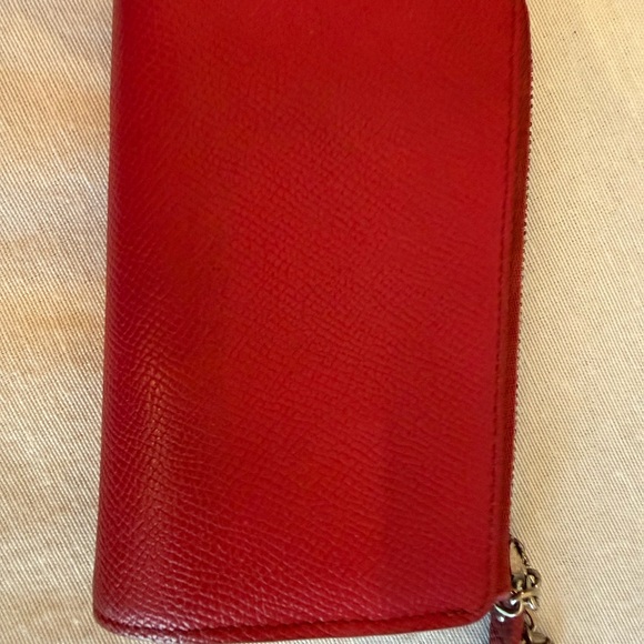 Loewe Dark Pink Compact Leather Wallet - Picture 2 of 4